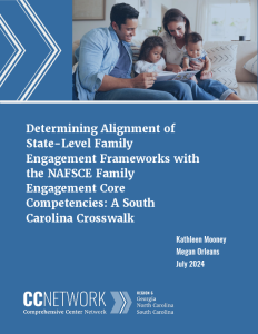 Determining Alignment of State-Level Family Engagement Frameworks with the NAFSCE Family Engagement Core Competencies: A South Carolina Crosswalk brief cover