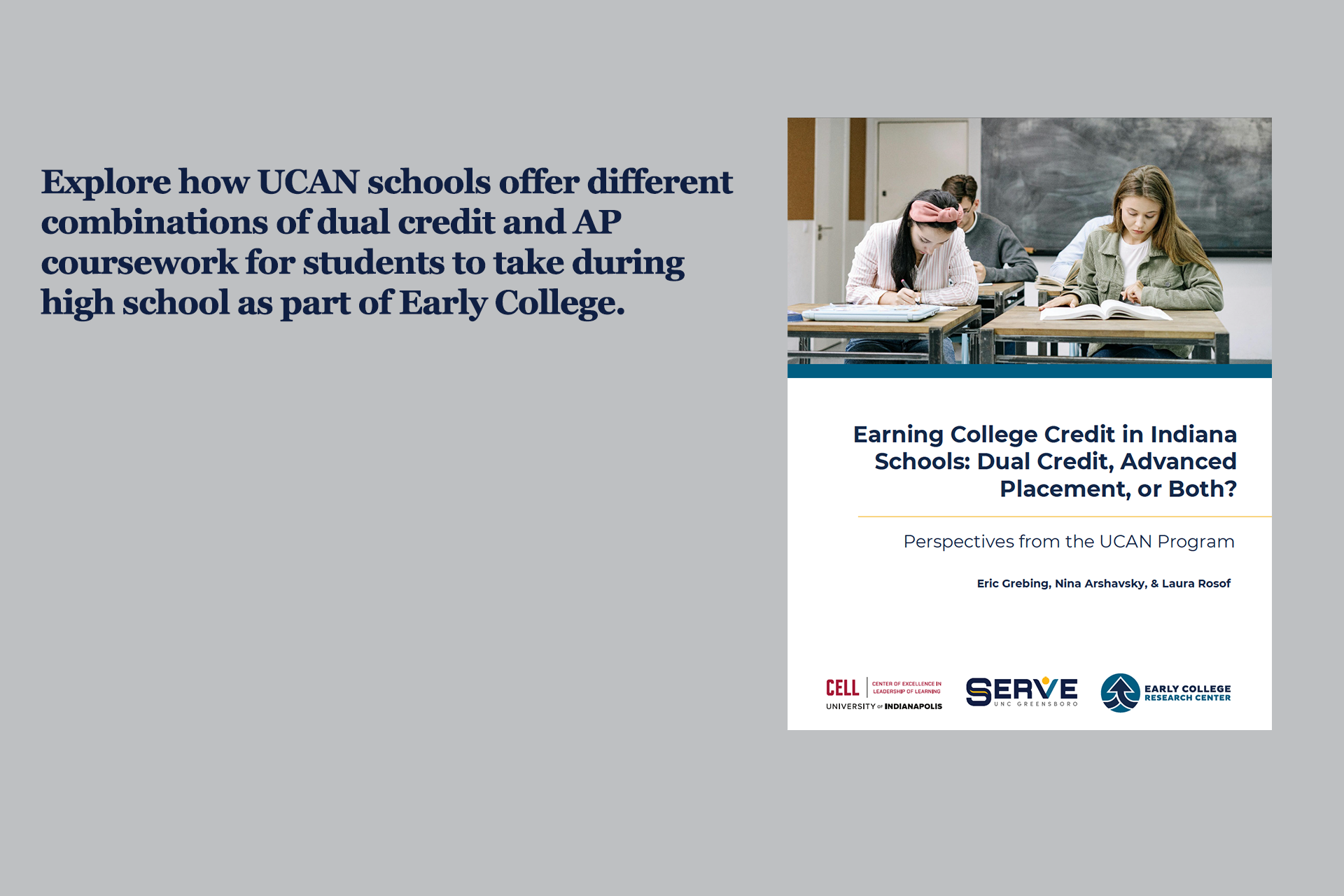 UCAN Research Brief - Dual Credit AP or Both publication cover